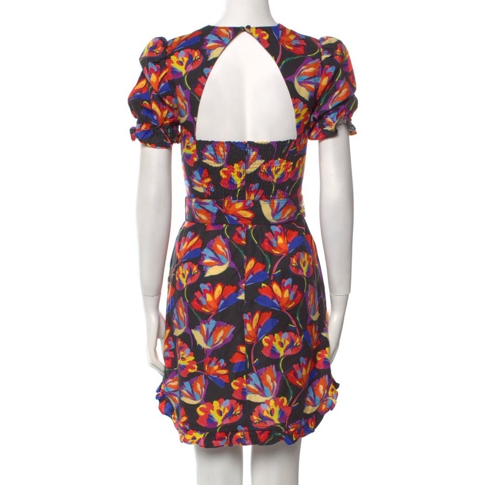 Rebecca Vallance Floral Puff Sleeve Mini Dress - Picture 3 of 8